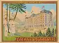 Poster for Chamonix-Mont-Blanc, Cachat's majestic hotel. Ca. 1910.