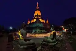 Wat Yai Chai Mongkhon by night