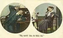 Image 32Private conversation, 1910 (from History of the telephone)