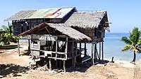 Cang‑Isok house in the town of Enrique Villanueva, a century-old house built on stilts that withstood ravages brought about by time and nature