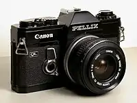 Canon Pellix, 1965, the first camera to incorporate a stationary pellicle mirror.