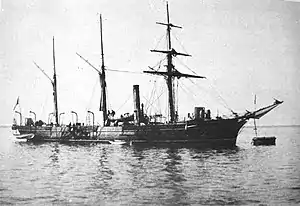 The French gunboat Comète (1884–1909)