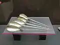 Five plain spoons that are typically Roman in design