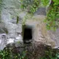 Second murder hole leading down to the entrance onto the first floor