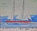 Painting of sail boat