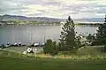 Canyon Ferry Lake, north end, viewed from Yacht Basin Marina.