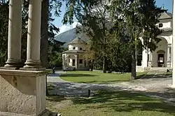 Sacro Monte di DomodossolaView of the chapels IX and XI