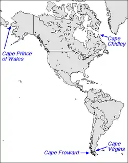 Capes in the Americas