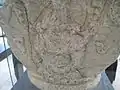 Head part of a column with figural decoration of a Sasanian king