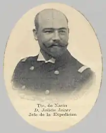 Julián Irízar as ARA Capitán de Corbeta (Lieutenant Commander) ca. 1903