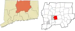 East Hartford's location within the Capitol Planning Region and the state of Connecticut