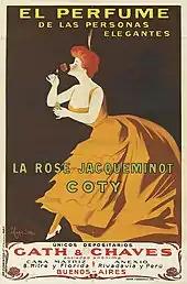 La Rose Jacqueminot, Coty, (perfume ad, 1904)