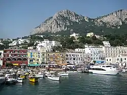 Capri harbor (Marina Grande)  and waterfront