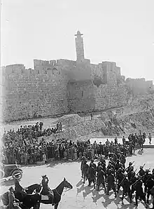 Indian Army outside Jaffa Gate, Jerusalem