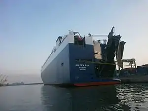 Golden Ray in the port of Casablanca (2018)