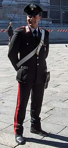 A Carabiniere in everyday uniform