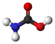Ball-and-stick model of carbamic acid