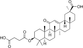 Skeletal formula of carbenoxolone