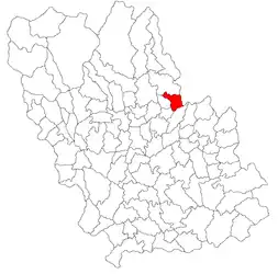 Location in Prahova County