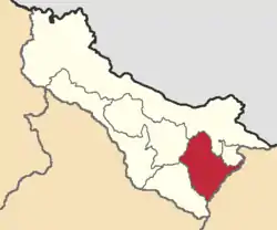 Location of MontúfarCanton, Carchi Province