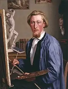 Carl Ludwig Jessen, Self-portrait, 1857
