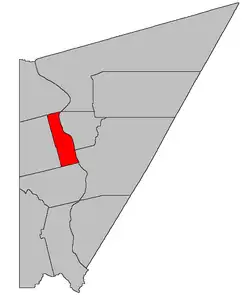 Location within Carleton County, New Brunswick