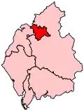 A small constituency, to the north of the centre of the county.