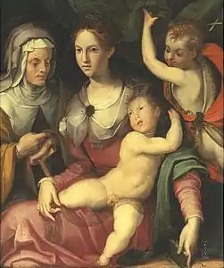 Madonna and Child with St.John the Baptist and St. Anne