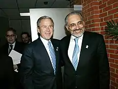 George W. Bush and Carlos Mesa