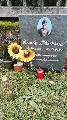 Carly Hibberd memorial/accident marker