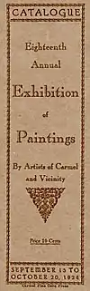 Carmel Arts and Crafts Club Catalogue