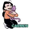 Carmen Chazz's wife and a cat person. She and Poncho have an antagonistic relationship, due to Poncho blaming her for forcing him and Chazz to live in a house full of cats.