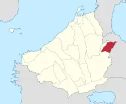 Map of Cavite with Carmona highlighted