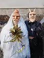 Image 20A bride and her groom in the carnival of Lazarim, Portugal (from Culture of Portugal)