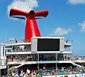 The poolside theater on the Carnival Victory