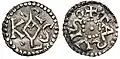 Charlemagne coins, denier or denaro c. 771–793
