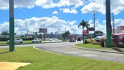 PR-167 south approaching PR-29 junction in Hato Tejas, Bayamón