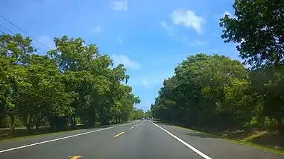 Puerto Rico Highway 693 north in Higuillar, Dorado