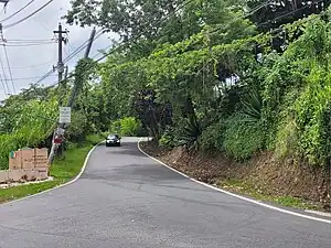 Puerto Rico Highway 749 heading to Quebrada Grande from Quebradillas