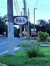 Puerto Rico Highway 866 north in Candelaria barrio