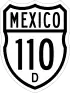 Federal Highway 110D shield