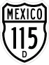 Federal Highway 115D shield