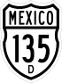 Federal Highway 135D shield