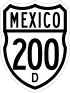 Federal Highway 200D marker