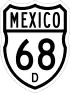 Federal Highway 68D shield