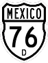 Federal Highway 76D shield
