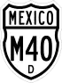 Federal Highway M40D shield