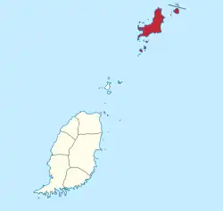 Location of Carriacou and Petite Martinique