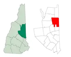 Location in Carroll County, New Hampshire