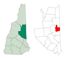 Location in Carroll County, New Hampshire